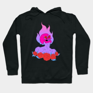 Burn my roses (neon aesthetic) Hoodie